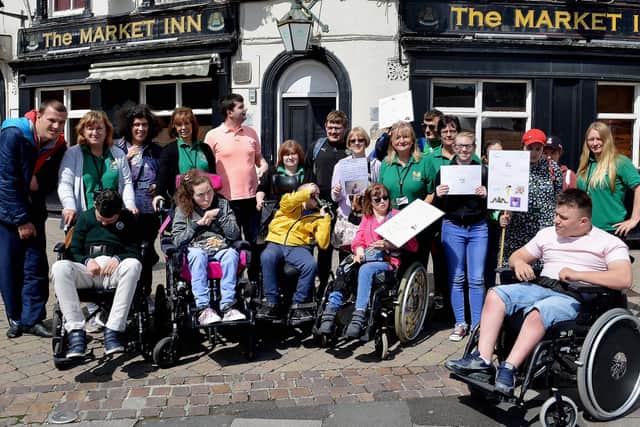 Another group of marchers on the OneWalk of 2019 in Mansfield.
