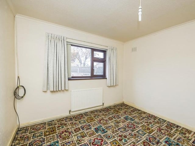 The third and final bedroom at the Eastwood bungalow is slightly smaller than the other two.