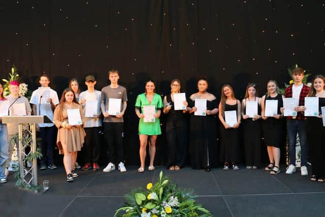 Award winners from Tuesday evening's ceremony