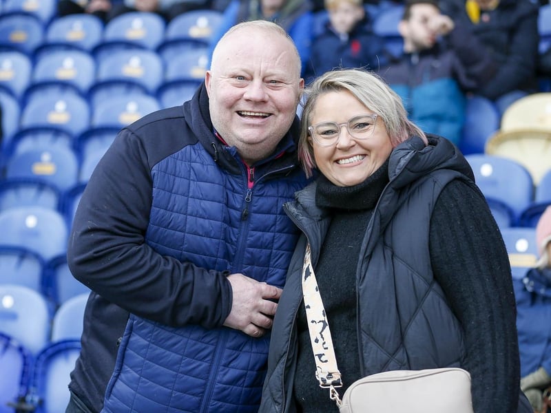 Mansfield Town fans enjoy the 2-0 win over Newport County.