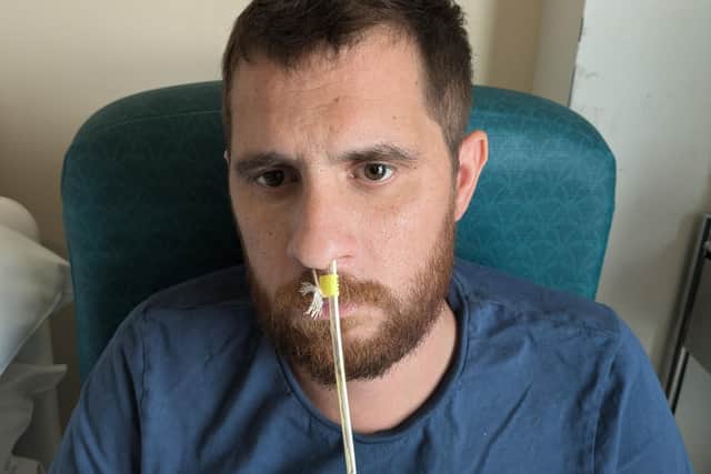 Karl Morgan has been left unable to walk or talk after suffering a serious illness. Photo: Submitted