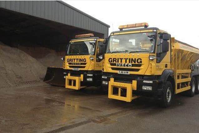 Gritters are out and about to clear paths to Covid-19 vaccination centres.