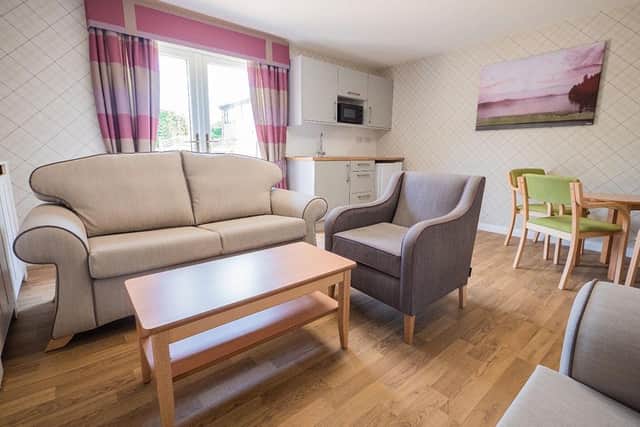 One of the communal areas at Parkside Nursing Home in Forest Town, which has been given a fresh rating of 'Good' by Care Quality Commission inspectors..
