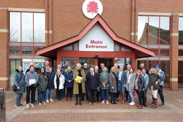 Members of Hucknall Against Whyburn Farm Development group handed in a petition with more than 4,000 signatures against the proposal last year