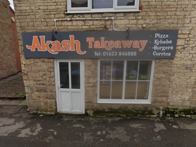 Akash Takeaway, on High Street, Warsop, was given a five rating after a visit by food hygiene inspectors on March 23.
