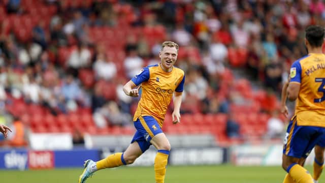 Mansfield Town have won two League Two games in stoppage time this season.