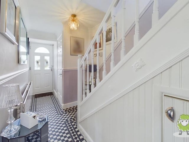 It's time to take a look upstairs now, so let's pass through the welcoming hallway.