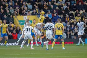 Action during the Sky Bet League 2 match against Newport County AFC at the One Call Stadium, 18 Nov 2023 
Picture credit  -  Chris & Jeanette Holloway / The Bigger Picture.media