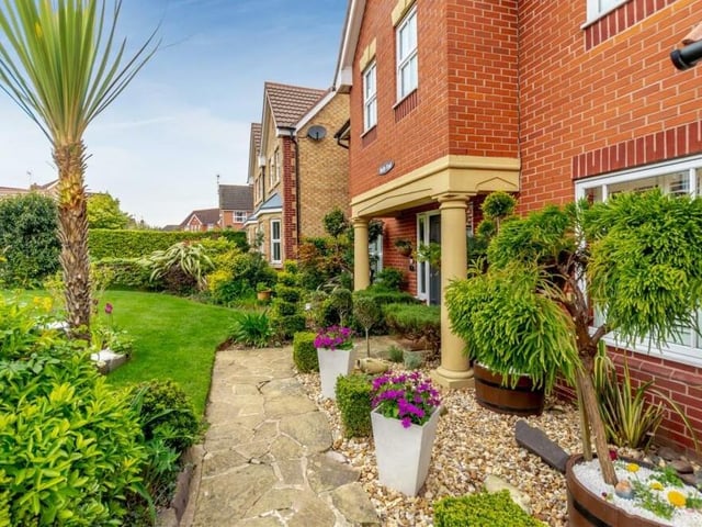 The front garden is also noted for a delightful stone pathway that leads to the front door of the £500,000 property.