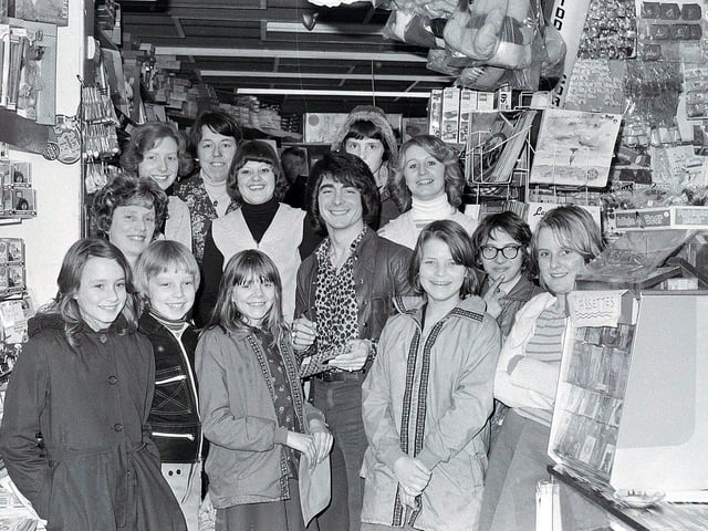 Shirebrook Paper Lace star Carlo Santana at Pepperdays store
