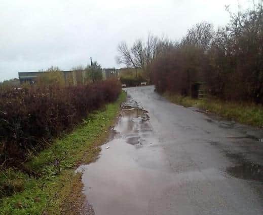 Woodhouse Lane, Bolsover, Has Been Identified As A Problem For Potholes Especially In Wet Weather. Picture Courtesy Of Bolsover District Cllr Donna Hales And Derbyshire County Cllr Kevin Harper.
