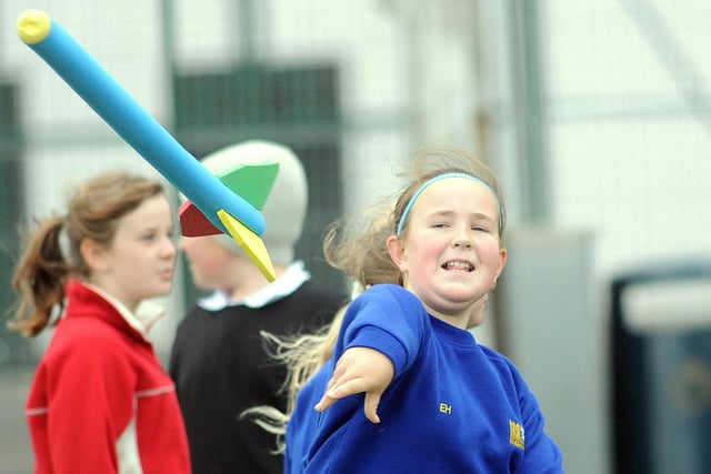 Ward Jackson primary school pupil Emma Hunter pictured taking part in sports in 2011 but what was the occasion?