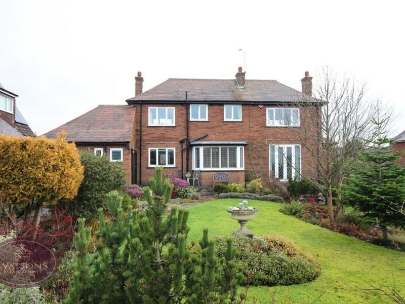This is how the property looks from the rear. The French doors lead out to the garden from the main reception room, the lounge.