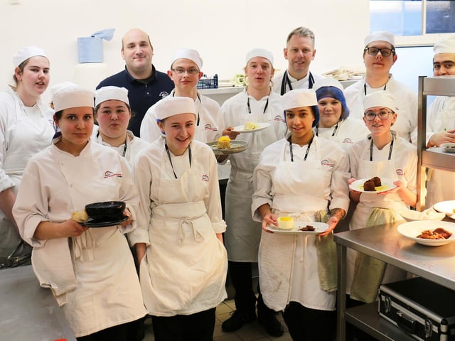 Professional cookery students worked under pressure with the Army cooking a three-course meal with ration pack ingredients. The Army’s 167 catering support regiment set trainee chefs the task of creating a three-course menu using ration packs, which would typically be issued to troops ‘in the field’. Students learnt more about the range of catering roles within the Army whilst discovering the range of nutritional options which can be created from limited ingredients.