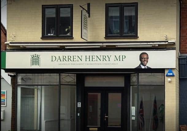 The MP's office has been vandalised numerous times over the last few months.