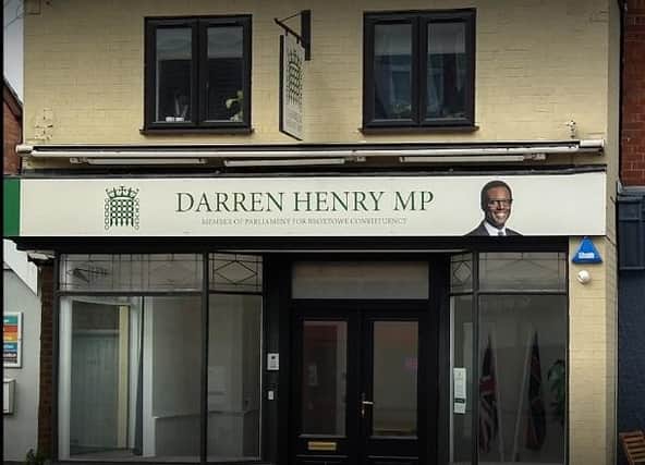 The MP's office has been vandalised numerous times over the last few months.