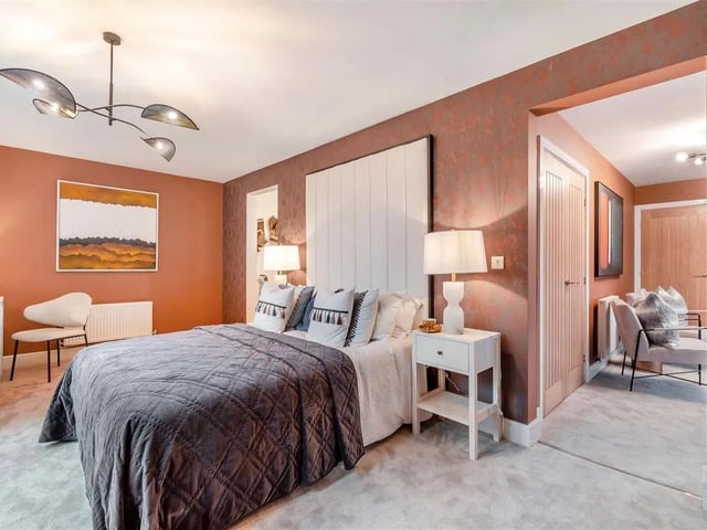 One of the other stunning bedrooms in this substantial, three storey, detached family home.