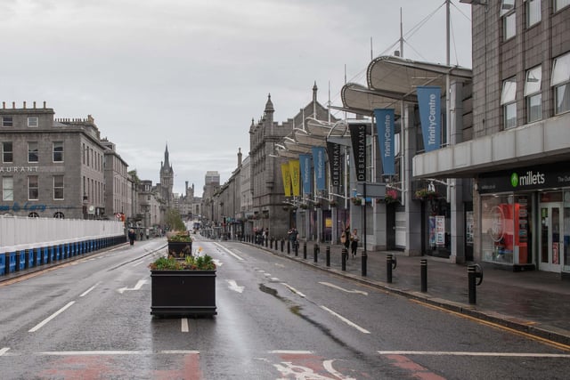 The streets are deserted in Aberdeen. (Photo by Michal Wachucik / Getty Images)