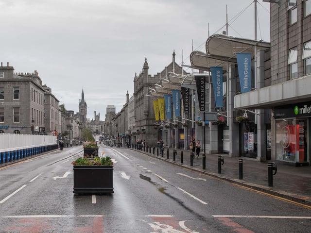 The streets are deserted in Aberdeen. (Photo by Michal Wachucik / Getty Images)