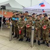 Cadets at the Poppy Appeal launch at Giltbrook Retail Park on Saturday.