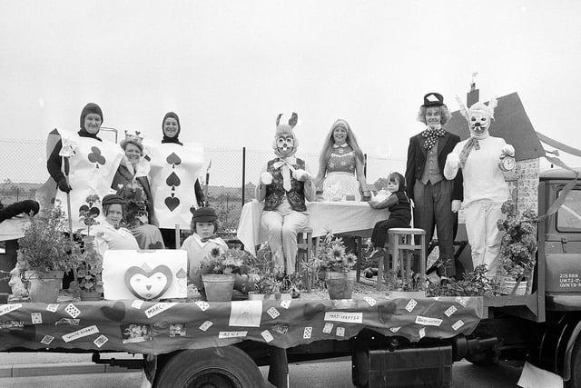 Mad Hatter's Tea Party float from 1973.