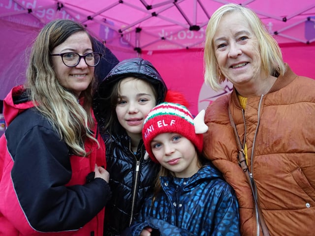 Amanda, Deliah, Zarah and Diane at Mansfield Cosy Christmas Market.