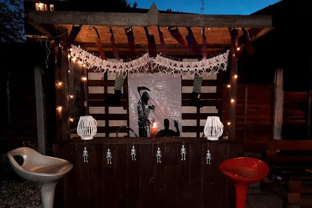 Would you want to drink at this outside bar in the dark? Image: Claire Barrow