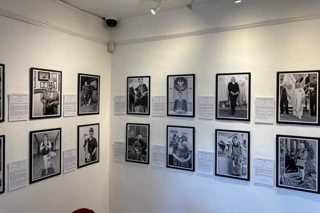 A selection of portraits from the exhibition at the museum.