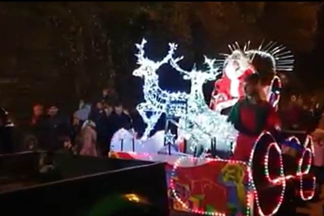 Santa will lead the parade to Toll Bar Square. Pictured: a scene from the parade back in 2019.