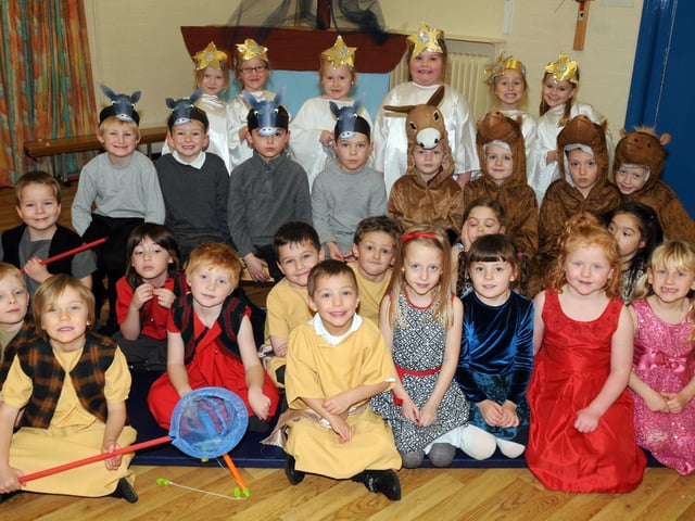 Abbey Prinary School's Year 1 perform a nativity.