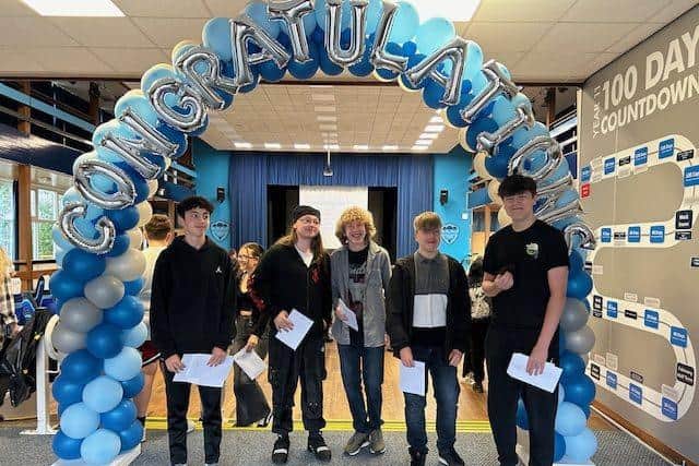 Excitement for students on GCSE results day