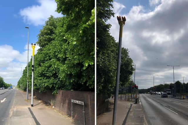 New speed cameras have been installed on the A38.
