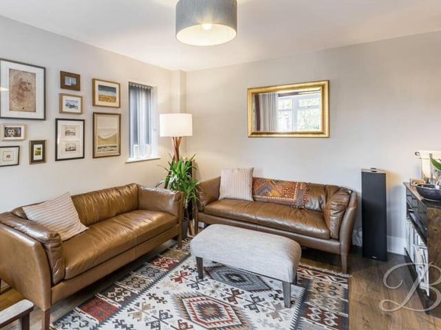 The second reception room is equally comfortable and also charmingly presented.