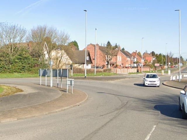 Hucknall by-pass at Nottingham Road junction.