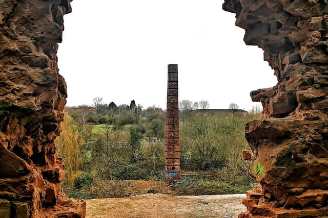 The chimney at Bath Mill, Mansfield.
