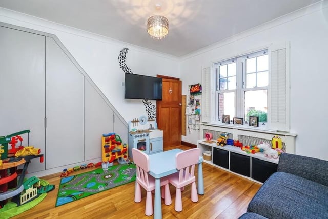 This corner of the £580,000 house has been turned into a children's play zone.