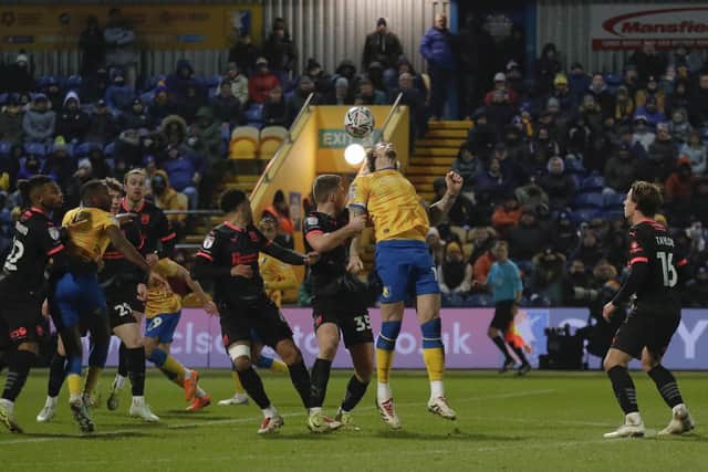 Stags on their way a sixth loss in  row  against Northampton Town on Friday, Photo credit Chris & Jeanette Holloway / The Bigger Picture.media