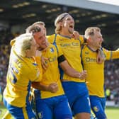 Delighted Stags celebrate a third goal at Meadow Lane in Saturday's memorable 4-1 local derby win over Notts County. Picture by Chris & Jeanette Holloway/The Bigger Picture.media.