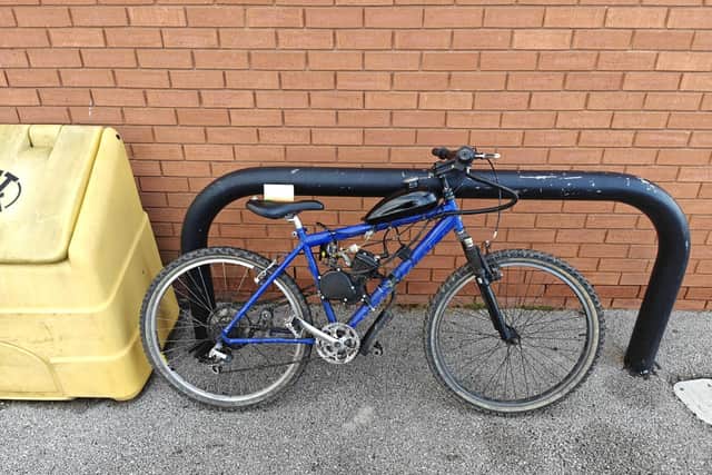 An imagine of the seized bike was shared on Mansfield District Police's Facebook page.