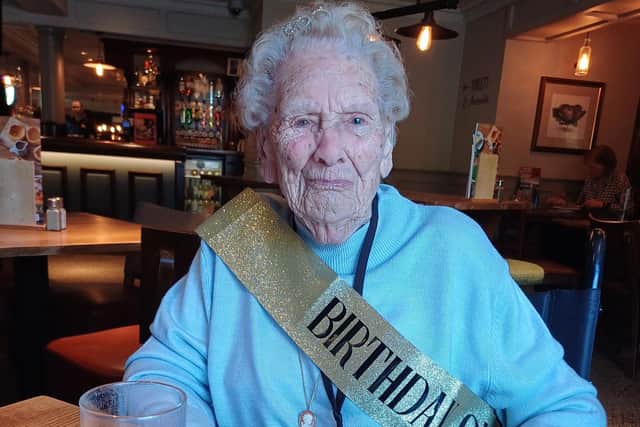 Kingfisher Court staff took Joan out to the pub to celebrate her birthday.