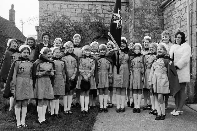 Its 1972, and the Blidworth Brownies are making the most of a parade.