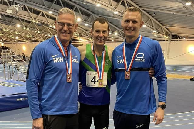 Martin White, Paul Wright and Steff Wilcockson at the Masters.