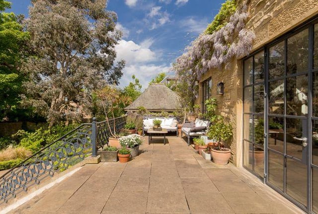 This house has a beautiful patio to sit and enjoy Scotland's rare moments of sunshine.