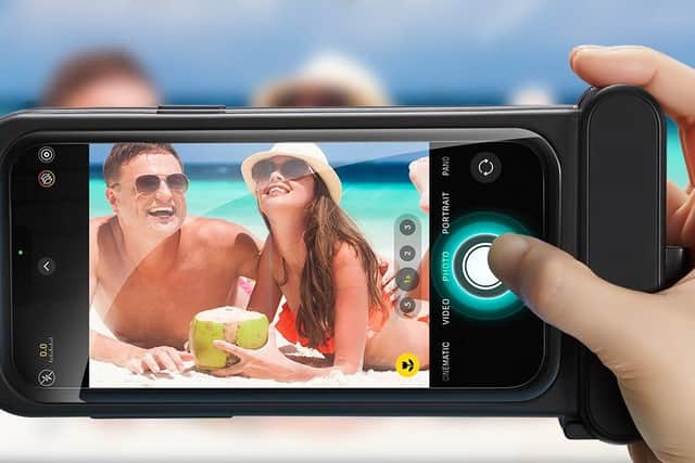 Two groundbreaking products: The Cyber FlickLock Case for AirPods and the Innovative Waterproof Pouch for iPhone.