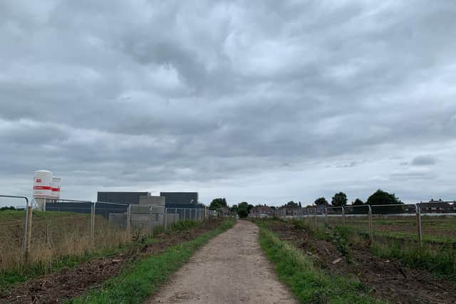 The hedgerow was between two fields, where the housing development is taking place in Warsop. The residential estate will be known as Stonebridge Fields.