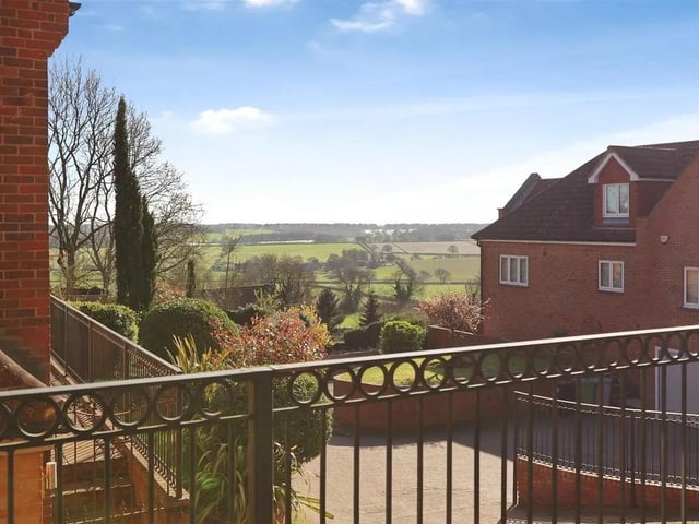This property enjoys beautiful views of the surrounding countryside from the stunning balcony's.