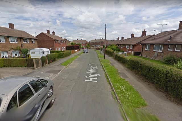 Tom Sharpe, 62, would march “up and down” Highfield Drive, Alfreton, shouting “rapist”, “sexist”, “paedo” and “grass”
