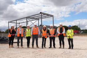 Based on Lowmoor Road, Kirkby-in-Ashfield, work has now begun on erecting the steel frame for the £30 million building.