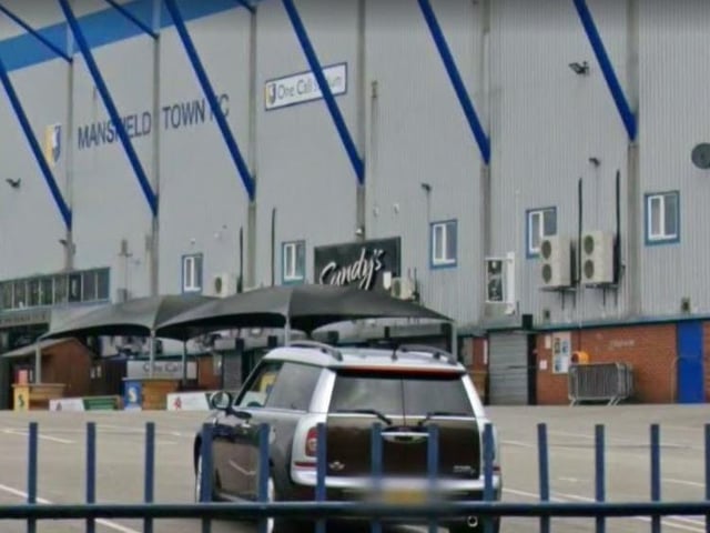 Sandy's Bar & Kitchen, at Mansfield Town FC on Quarry Lane, has a 4.5 rating on Google Reviews.