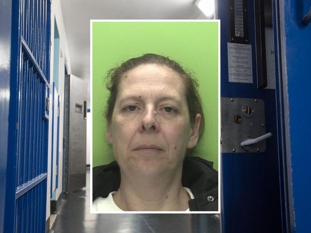 Amanda Cunningham, aged 46, of Darnhall Crescent, Nottingham, pleaded guilty to ten counts of theft and one count of breaching a Criminal Behaviour Order. She was jailed for two years. (Picture: Nottinghamshire Police.)